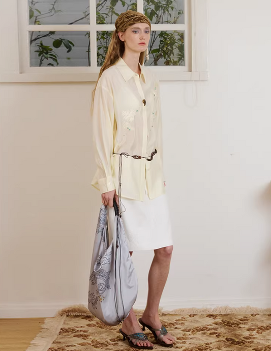 Vine Luster – Beaded Botanical Sheer Sunshirt